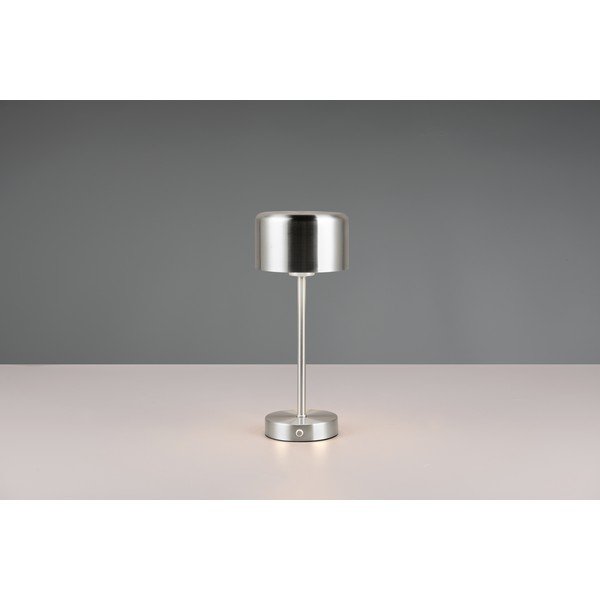Lampada da tavolo LED dimmerabile in argento (altezza 30 cm) Jeff - Reality-image-3