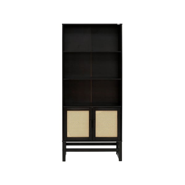 Libreria in legno di pino nero 75x175 cm Jolene - Støraa