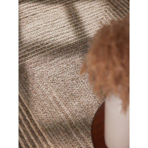 Tappeto colore naturale chiaro/colore naturale scuro in iuta reversibile/tessuto a mano 120x170 cm Juno – Hanse Home-image-4