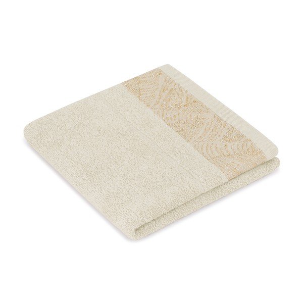 Set di asciugamani per viso e corpo tipo terry beige in cotone 3 pz Bellis – Restilo-image-2