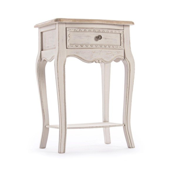 Comodino color crema Clarisse – Bizzotto-image-3
