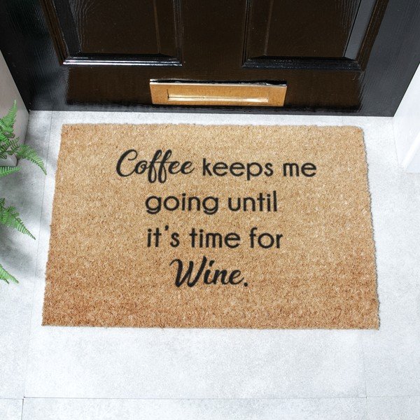 Zerbino in cocco 40x60 cm Coffee Keeps Me Going - Artsy Doormats-image-2