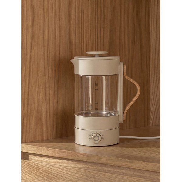 Bollitore beige in vetro 1,2 l Emma – Stelton-image-2