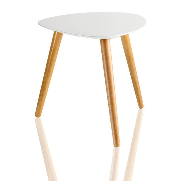 Tavolino in plettro bianco - Brandani