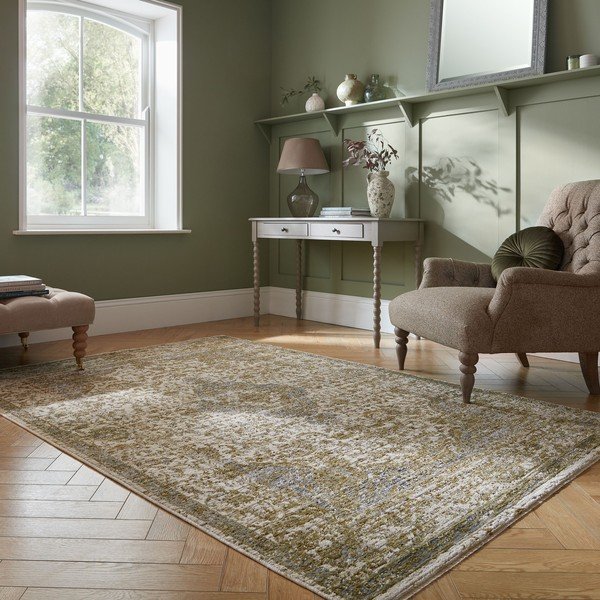 Tappeto verde 200x300 cm Cordelia Vintage – Flair Rugs-image-1