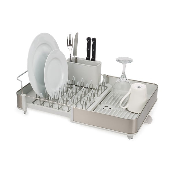 Scolapiatti in metallo argentato Extend - Joseph Joseph-image-4