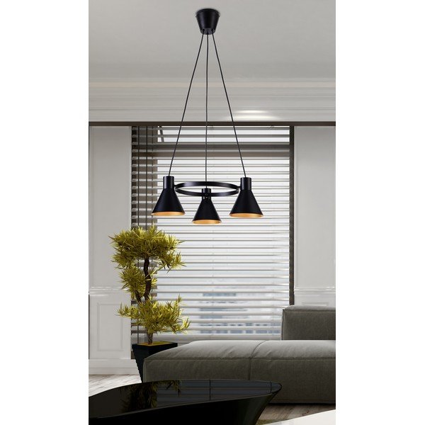 Lampada a sospensione in colore nero-bronzo More - Candellux Lighting-image-1