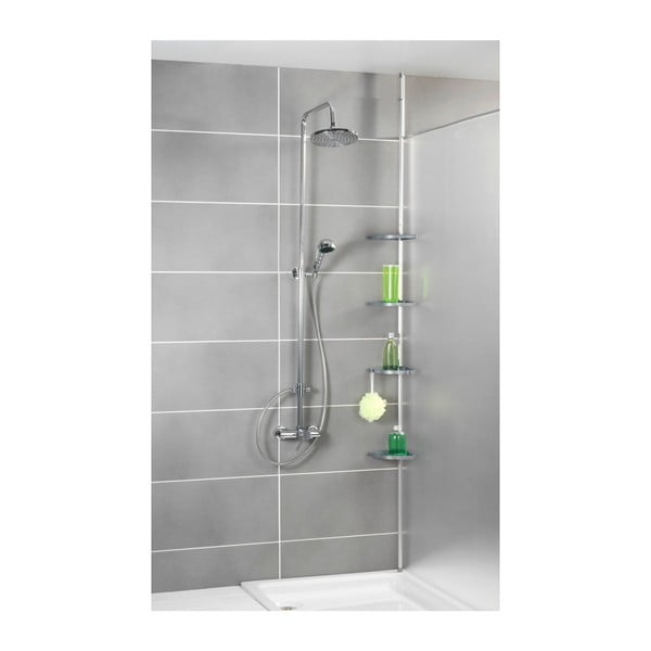 Mensola telescopica da parete grigia per il bagno Easy - Wenko-image-1