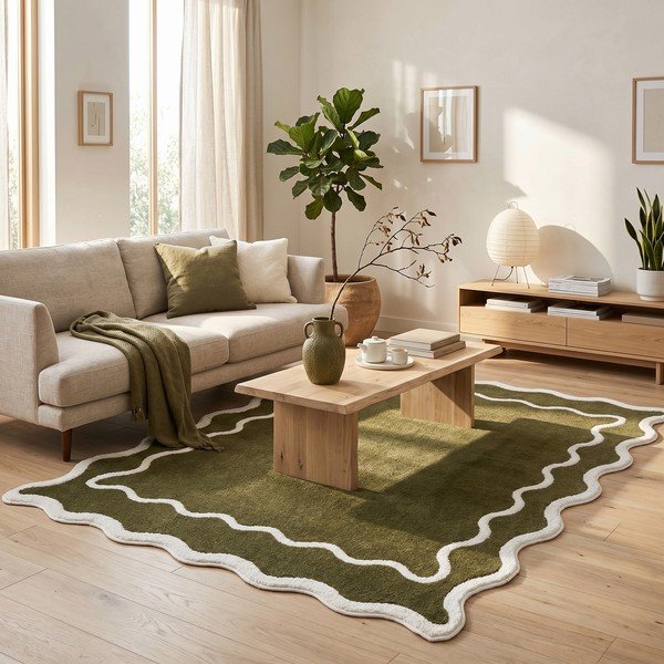 Tappeto verde scuro 120x170 cm Dolce - ESTE-image-1