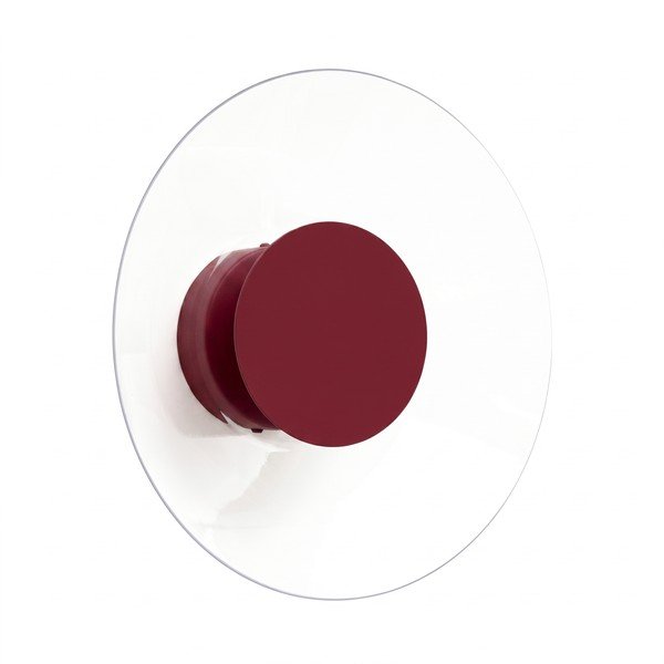 Lampada da parete LED burgundy 
in vetro acrilico
 ø 28 cm ASTRO – Thoro
