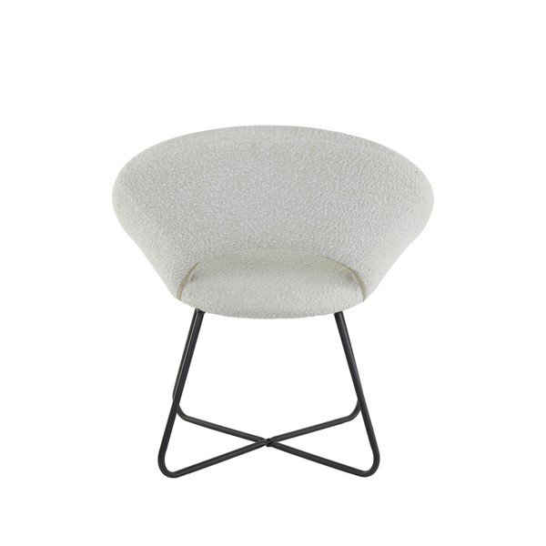 Poltrona bianca in tessuto bouclé Antony - Light & Living-image-3