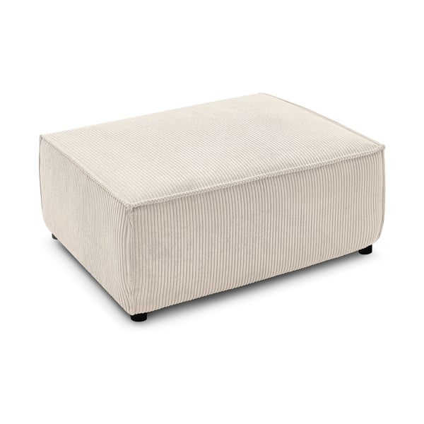 Sgabello in velluto a coste beige Nihad - Bobochic Paris-image-4