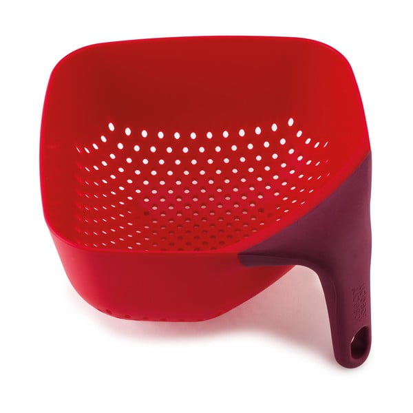 Červený kubický cedník Joseph Joseph Square Colander