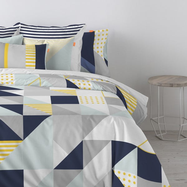 Copripiumino in cotone, 140 x 200 cm Geo Dot - Blanc-image-3