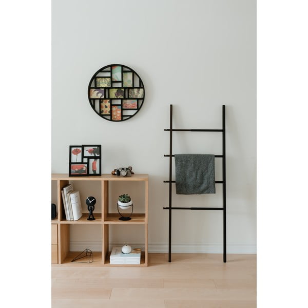 Cornice da parete in plastica nera Luna - Umbra-image-4