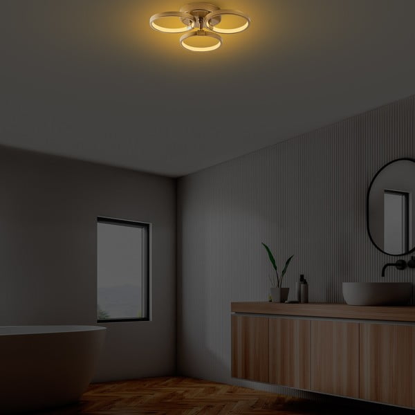 Plafoniera LED in oro ø 17 cm Halka - Opviq lights-image-3