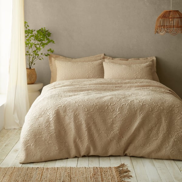 Biancheria da letto beige per letto singolo 135x200 cm Casablanca Pinsonic – Pineapple Elephant-image-1