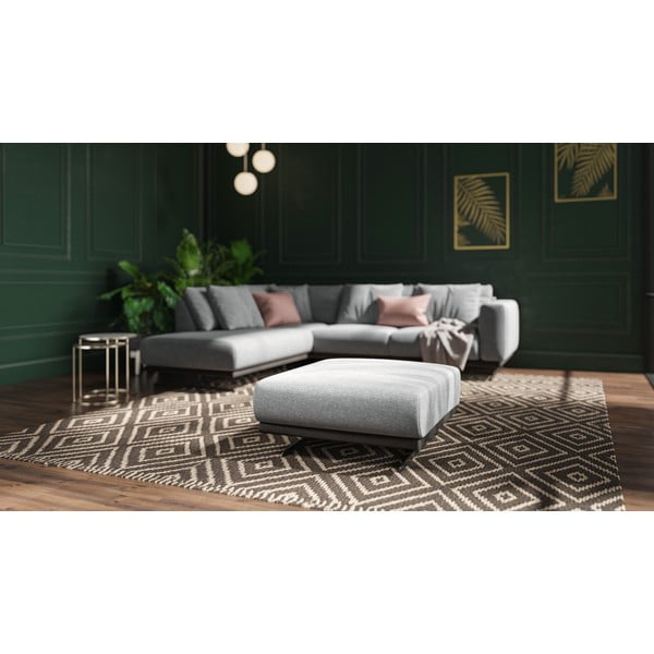 Pouf grigio chiaro Devichy Caulus - devichy-image-1