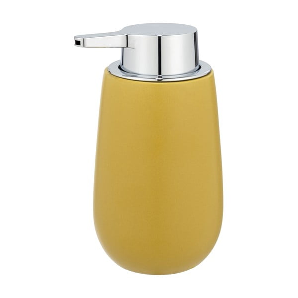 Dispenser di sapone in ceramica gialla 0,32 l Badi - Wenko-image-4