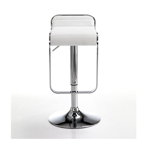 Sgabello da bar in bianco e argento 67 cm Snappy - Tomasucci-image-1