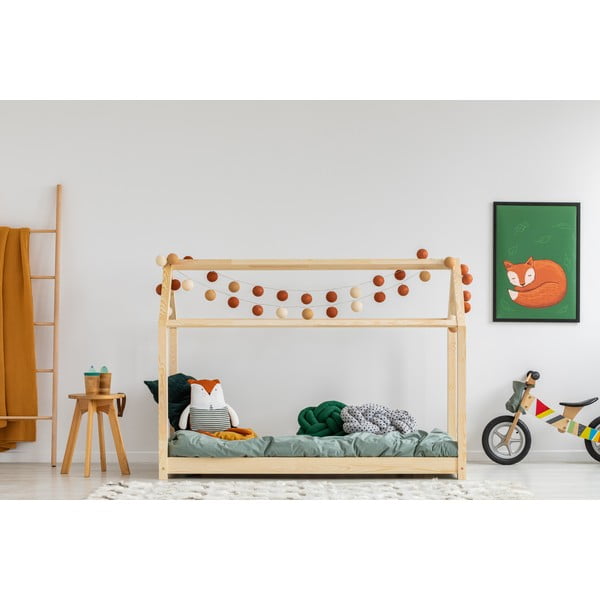 Letto per bambini in legno di pino 70x140 cm Mila M - Adeko-image-1