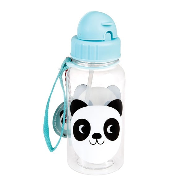 Biberon blu con cannuccia Miko The Panda, 500 ml Miko the Panda - Rex London