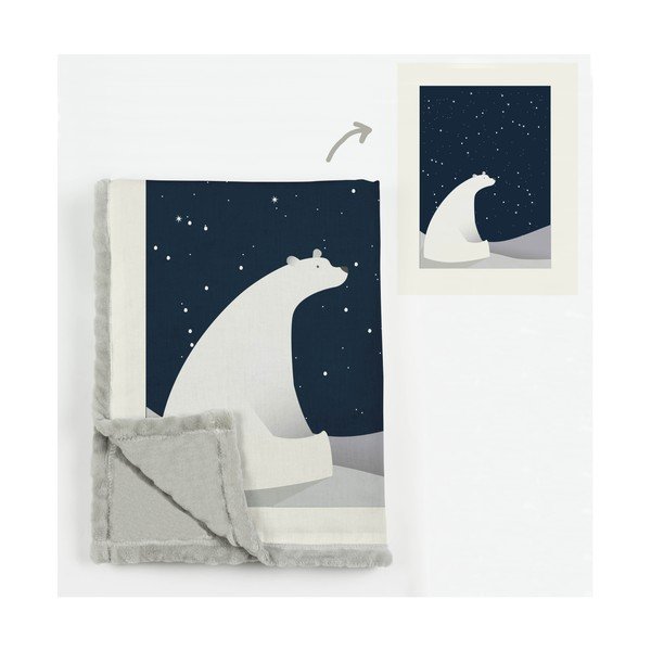 Coperta per neonati , 170 x 130 cm Bear Night - The Wild Hug