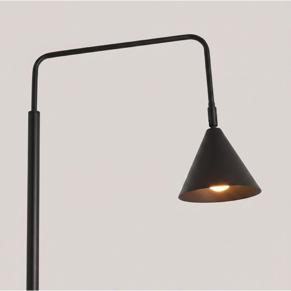 Lampada da terra nera in acciaio con struttura flessibile (altezza totale 165 cm) Zylo – Sollux-image-2