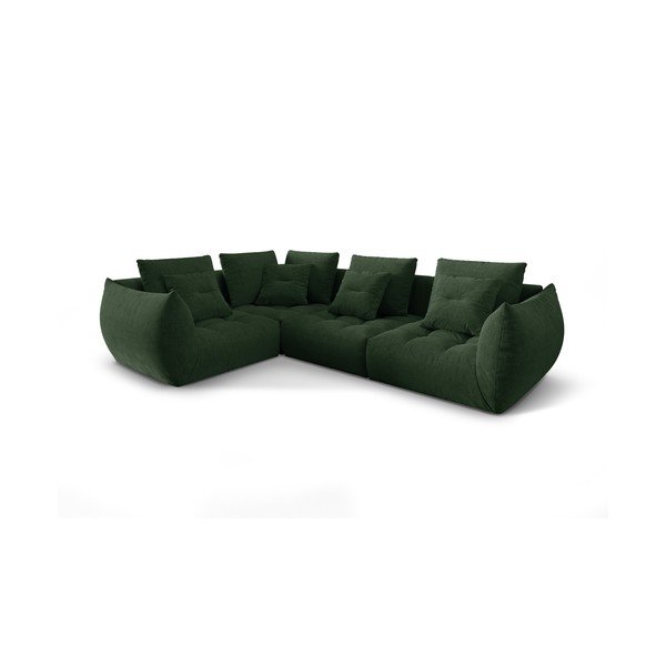 Divano angolare verde scuro (angolo sinistro/verso L) Bloom - Micadoni Home-image-2