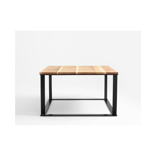 Konferenční stolek s černým podnožím a dubovou deskou Custom Form Skaden-image-2