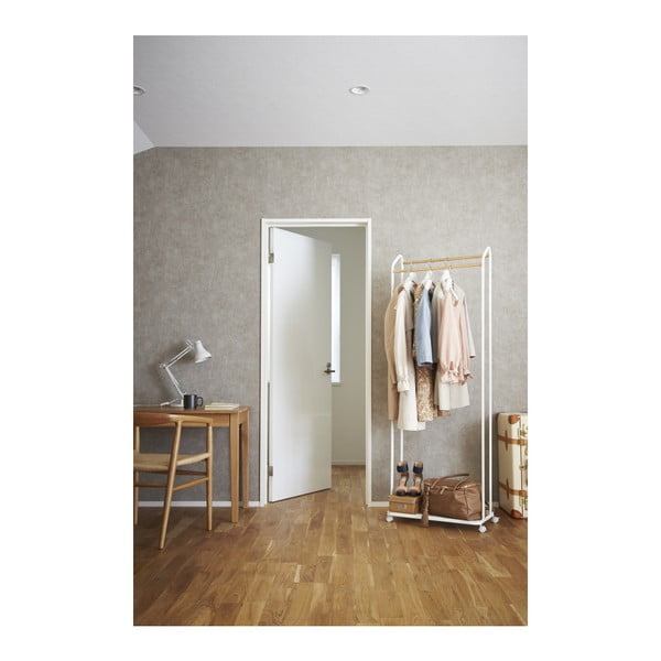 Appendiabiti mobile in metallo bianco Tower - YAMAZAKI-image-3