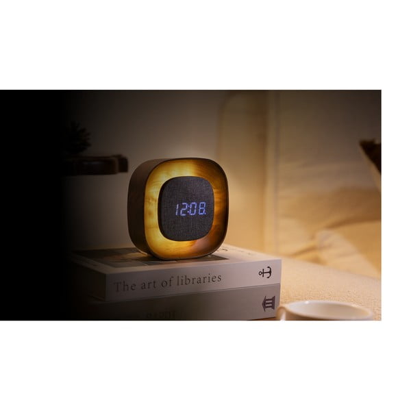 Sveglia digitale Lumos Walnut – Gingko-image-2