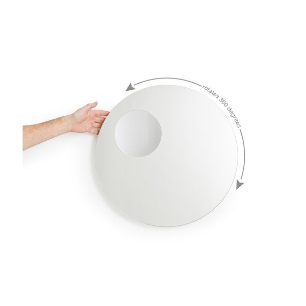 Specchio cosmetico a parete bianco con ingrandimento opaco Neutrino - Wireworks-image-1