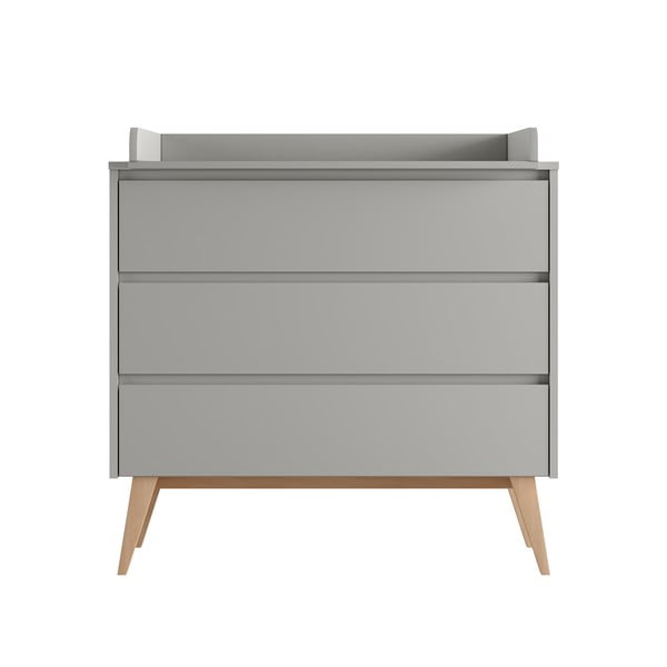 Cassettiera bassa grigia per bambini 100x52,5 cm Swing - Pinio-image-3