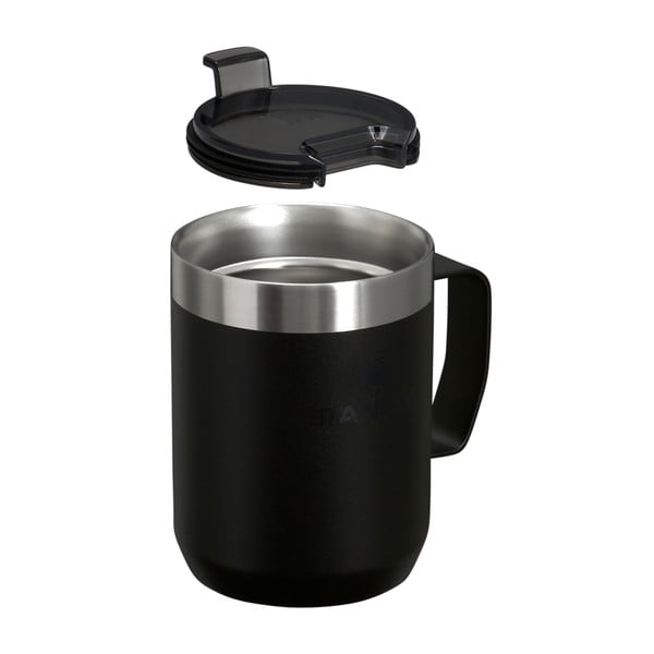 Tazza termica nera in acciaio inox 230 ml Stay-Hot Camp Mug Black – Stanley-image-1
