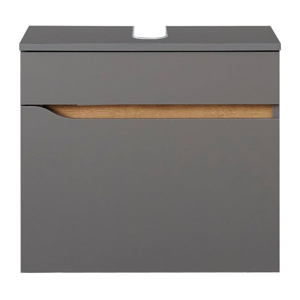 Mobile sospeso grigio sotto il lavabo 60x53 cm Set 357 - Pelipal