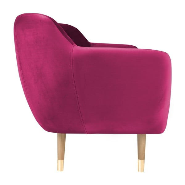 Divano rosa a tre posti Amelie - Mazzini Sofas-image-1