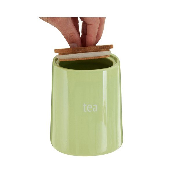 Barattolo per tè verde con coperchio in bambù Fletcher, 800 ml - Premier Housewares-image-2