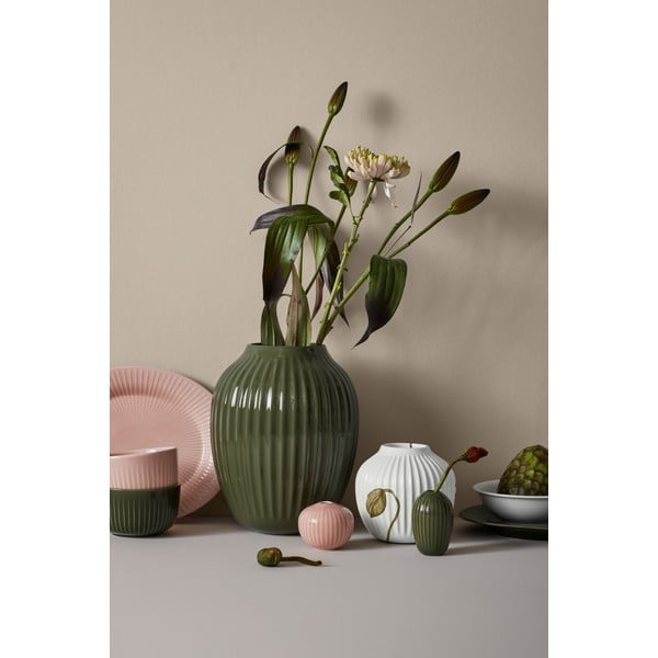 Vaso in gres kaki Hammershøi - Kähler Design-image-1