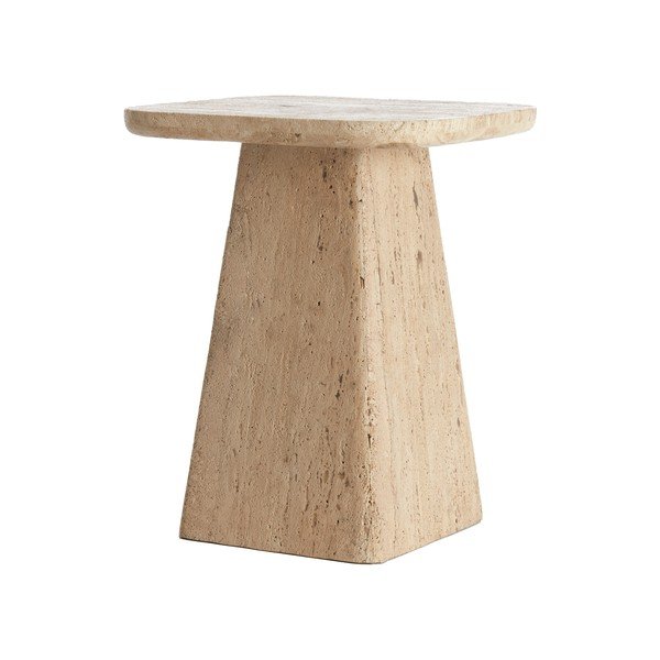 Tavolino con piano in pietra 40x40 cm Kepami - Light & Living-image-2