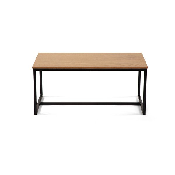 Tavolino da salotto di colore naturale con effetto rovere 47x90 cm Norden – Bonami Essentials