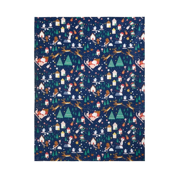 Tovaglia in cotone con motivo natalizio 137x229 cm Santa's Christmas Wonderland - Catherine Lansfield-image-2