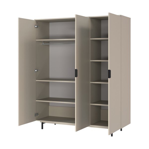 Armadio per bambini grigio 158x190x54 cm Tomino – Germania-image-3