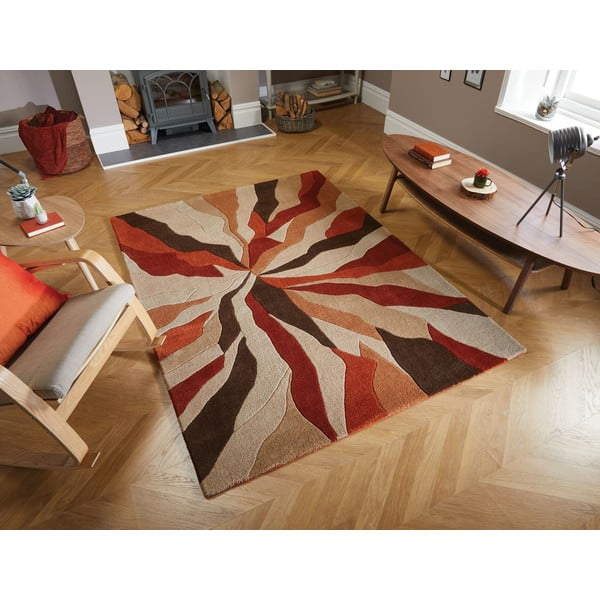 Tappeto arancione , 160 x 220 cm Splinter - Flair Rugs-image-4