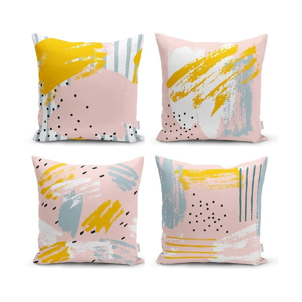 Set di 4 federe decorative Pastel Design, 45 x 45 cm - Minimalist Cushion Covers