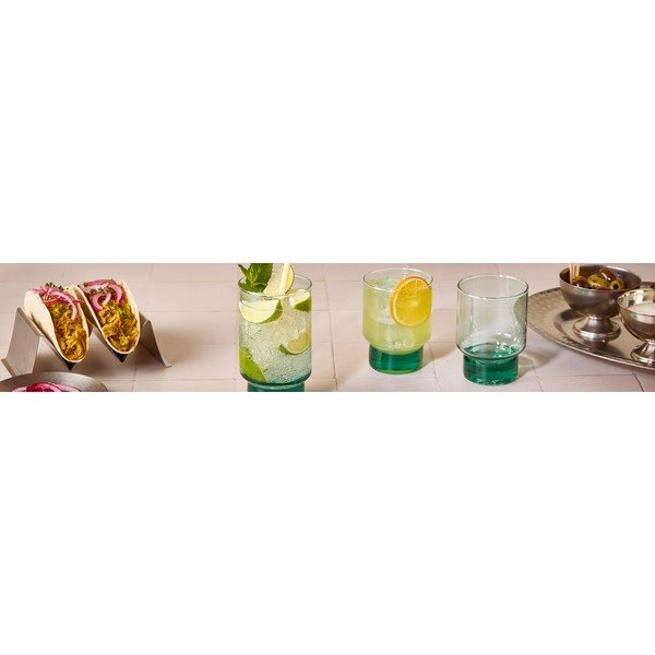 Set di bicchieri in vetro riciclato 6 pz 370 ml Revera – BonBistro-image-2