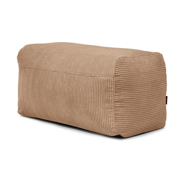 Puof a sacco marrone con rivestimento in velluto a coste Plus 100 Lounge – SLOWDOWN