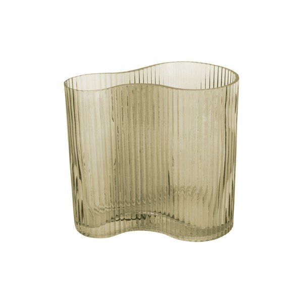 Vaso in vetro verde Allure Wave - PT LIVING-image-1
