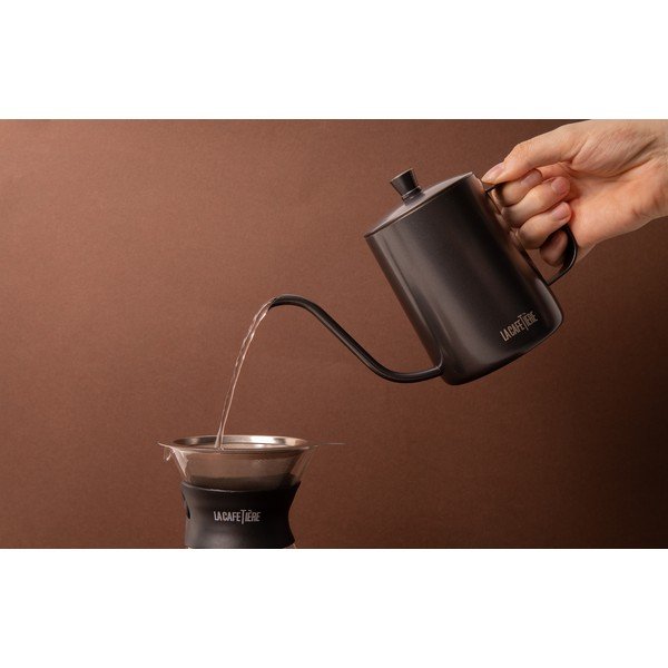 Caffettiera grigia in acciaio inox 0,6 l La Cafetiere - Kitchen Craft-image-3