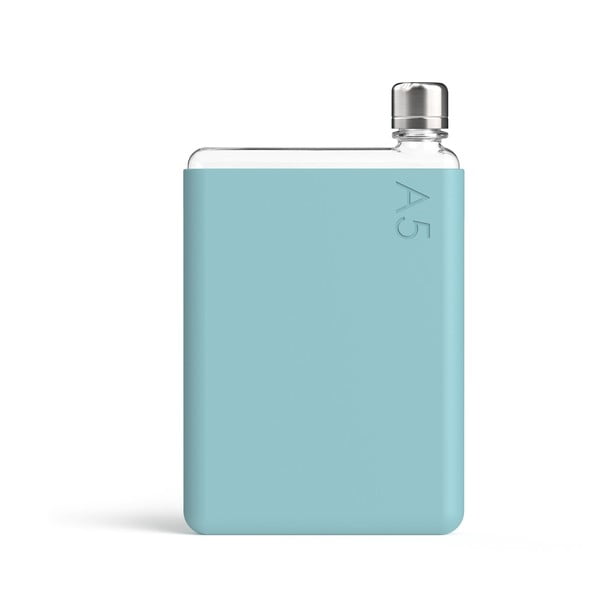 Manicotto per fiaschetta in silicone blu turchese Manicotto per fiaschetta in silicone blu turchese A5 - Memobottle-image-2